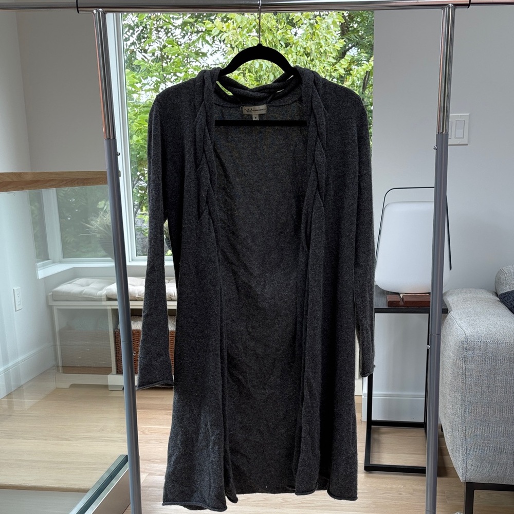 Vintage Gray Open Front Cardigan